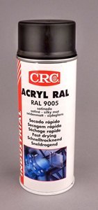 CRC ACRYL RAL 9005 SATIN BLACK IN 400 ML AEROSOL