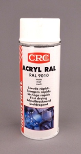 CRC ACRYL RAL 9010 MATT WHITE IN 400 ML AEROSOL