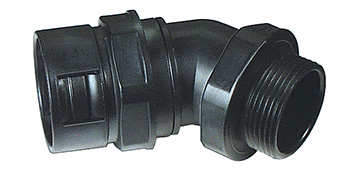 PLIOQUICK 29 45° BLACK 45° ELBOW GLAND