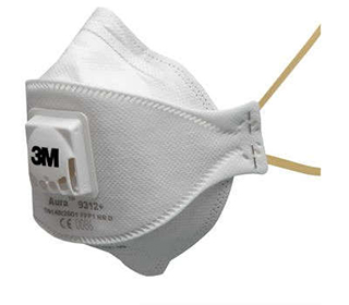 3M 9312 AURA DISPOSABLE RESPIRATOR FFP1 VALVED IN PACK OF 10